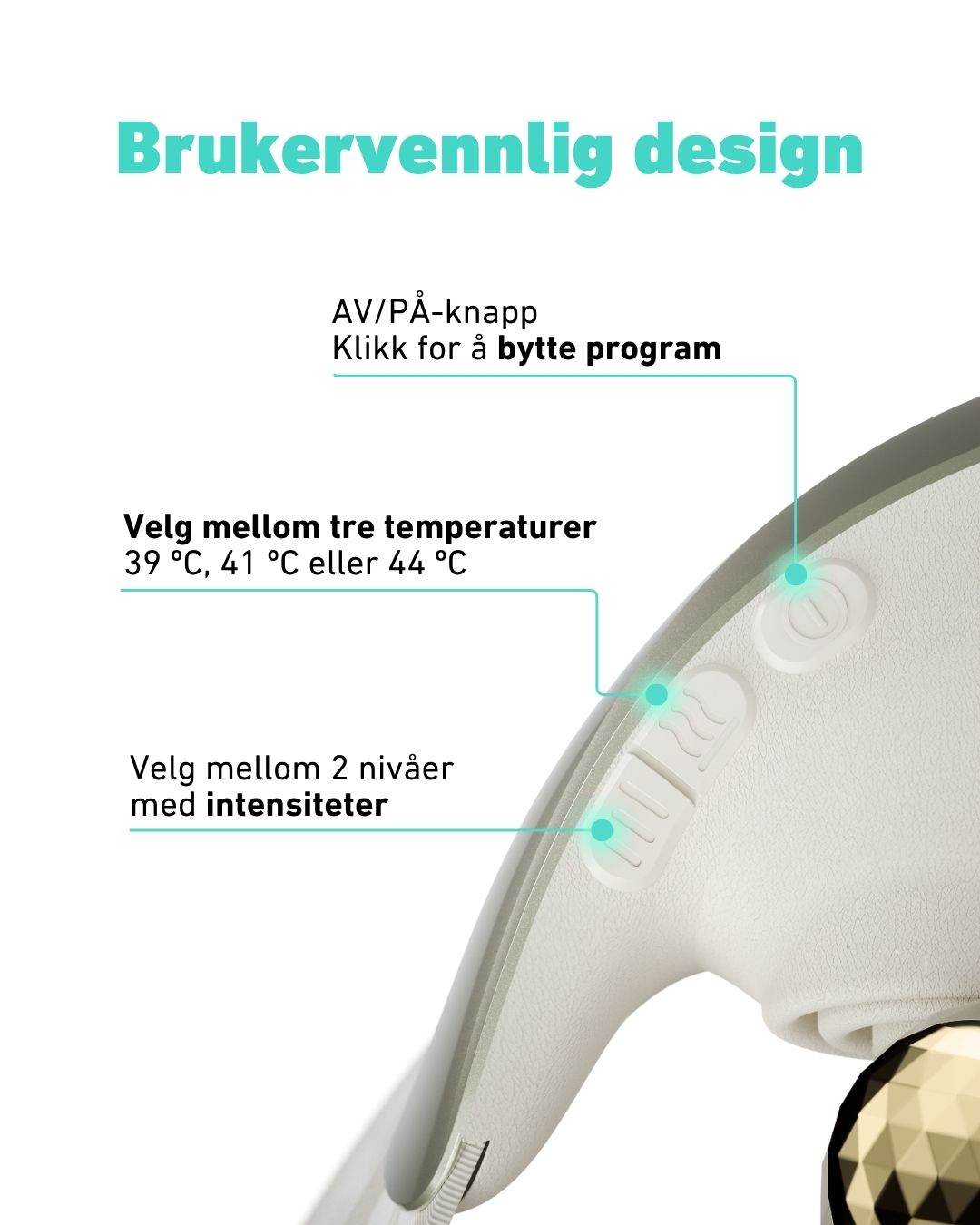 Massasjeapparat for nakke H7 Ultra Gold Edition