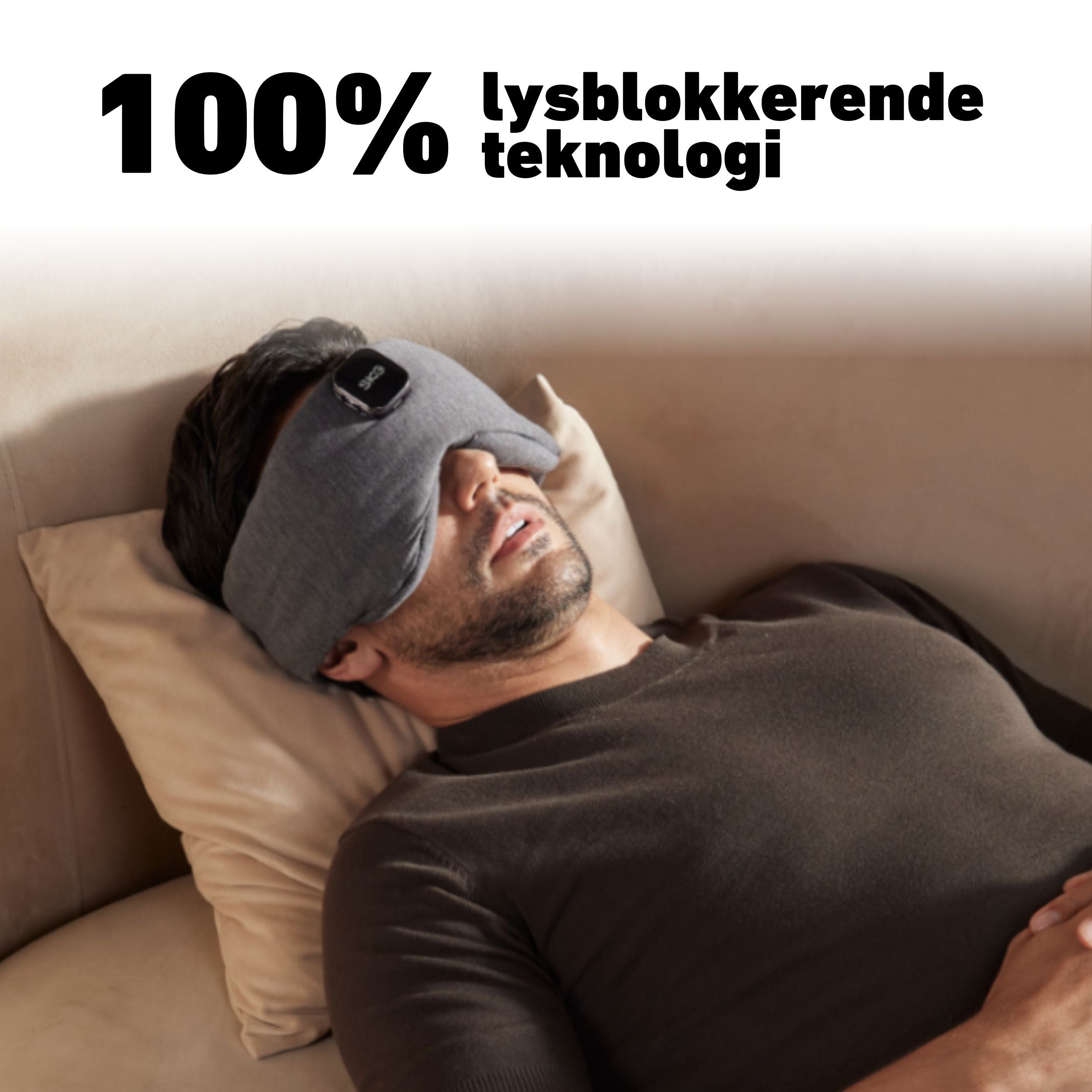 EasyVibes Sovemaske Restore Pro er utmerket for å forbedre søvnkvaliteten.