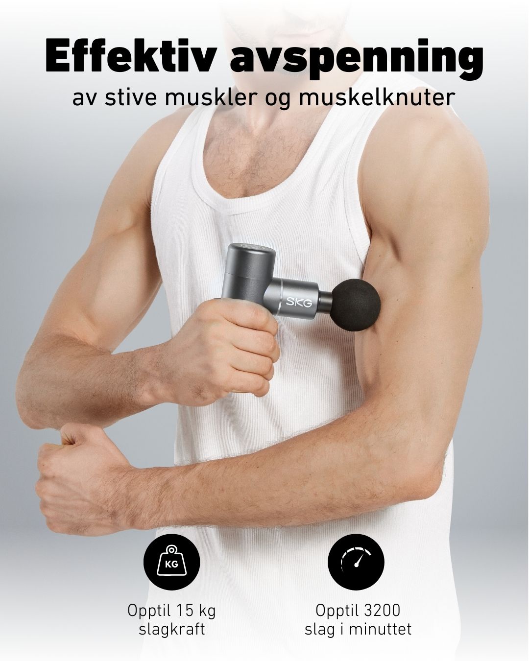 Massasjepistol F3 grå