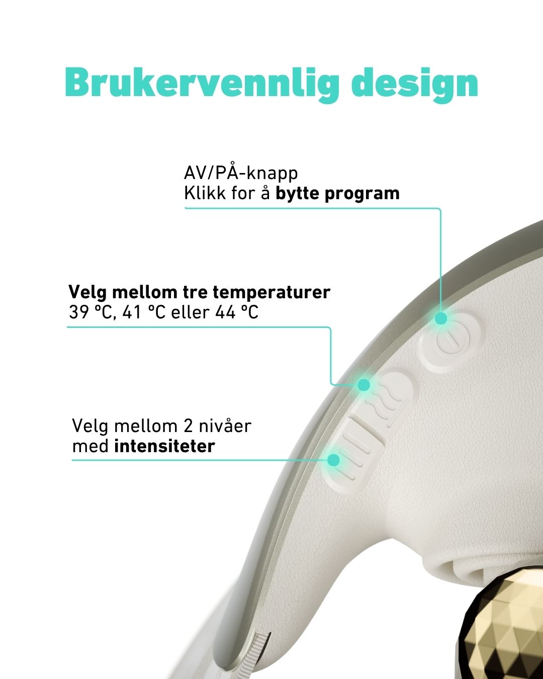 Massasjeapparat for nakke H7 Ultra Gold Edition