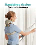 SKG H7 Ultra med handsfree design – festes enkelt bak ryggen for smertefri massasje mens du gjør andre ting