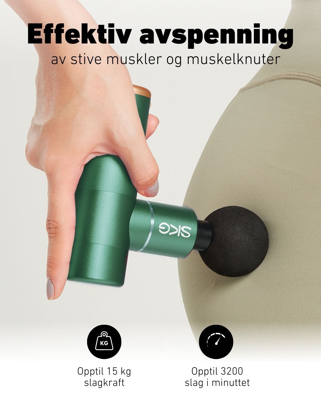 Massasjepistol F3 grønn