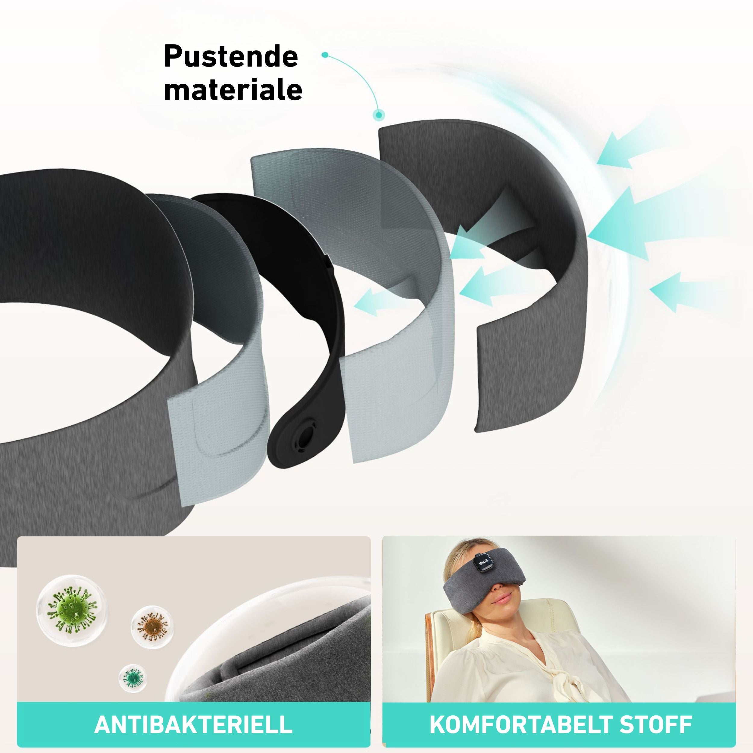 Restore Pro sovemaske med innebygd lyd og komfortabel passform.