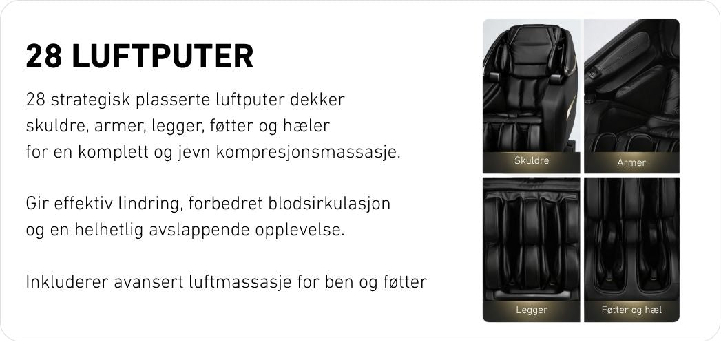 Markedsleder innen massasjeapparater med over 22 millioner solgte produkter verden over. Produktene er utviklet i samarbeid med helseforskere, ingeniører og designere, og kombinerer patentert teknologi med prisvinnende design. SKG har mottatt både Red Dot Design Award og iF Design Award, og er elsket av millioner for sin kvalitet, innovasjon og effektive lindring av smerter.