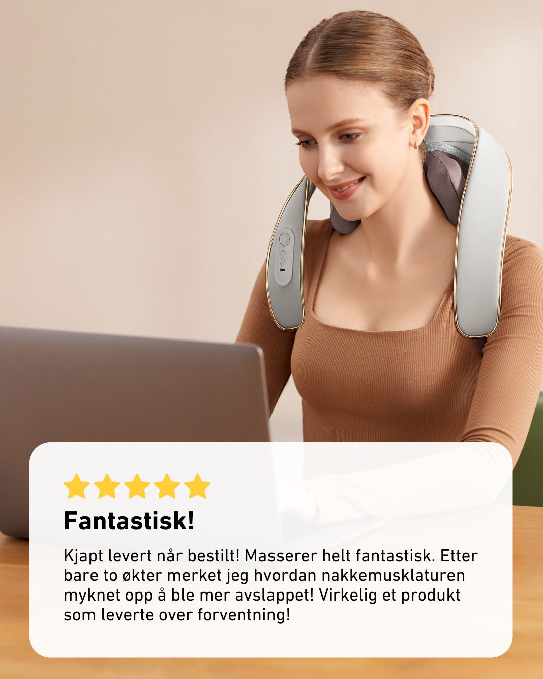 Erfaring av SKG H5 massasjeapparat til skuldre fra EasyVibes. Kundeomtale 